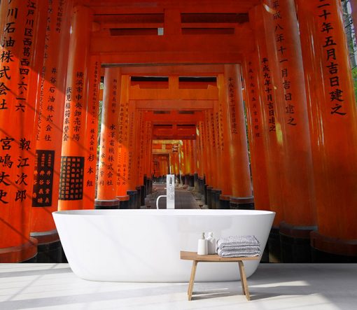 Fotomural Vinilo baño japon