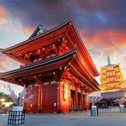 Lienzo Santuario Meiji Japon