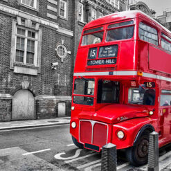 Lienzo Autobús Rojo Londres