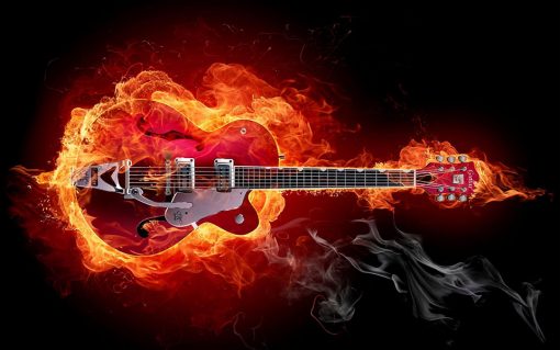 Lienzo Musica Guitarra Rock