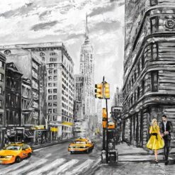 Lienzo Salon Oleo Nueva York