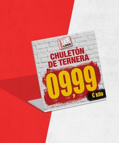 Portaprecios Carnicería