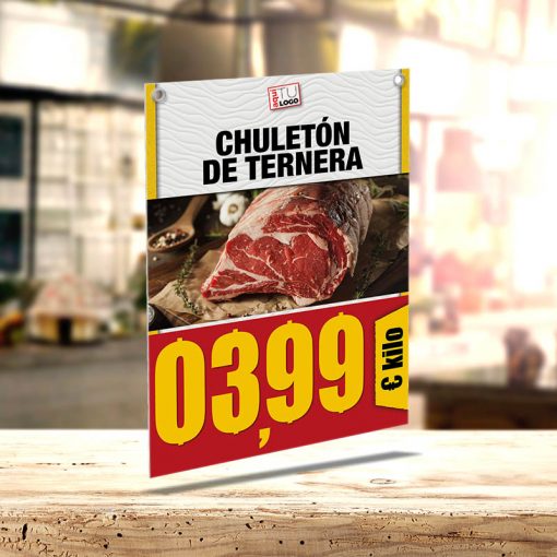 Chuletón de Ternera Portaprecio