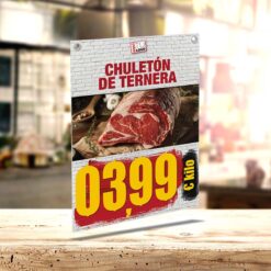Chuletón Ternera Portaprecio