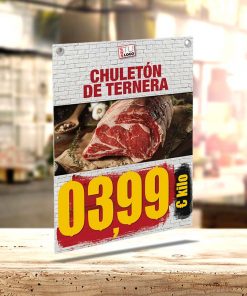 Chuletón Ternera Portaprecio