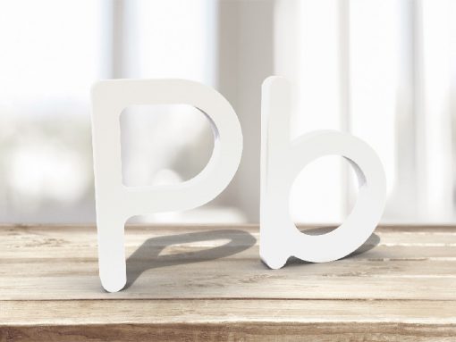 Letras Corpóreas PVC Blanco