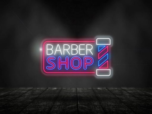 Neon Led Barberia Barber shop Medidas