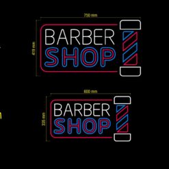 Neon Led Barbería Barber Shop Medidas