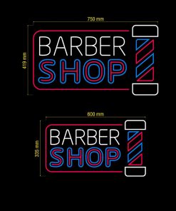 Neon Led Barbería Barber Shop Medidas