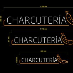 Neon Led Charcutería Medidas