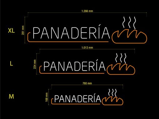 Neon Led Panadería Medidas