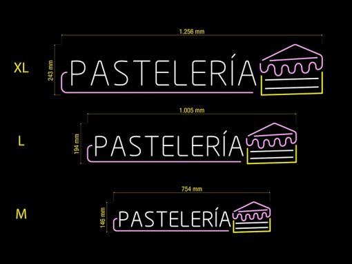 Neon Led Pastelería Medidas