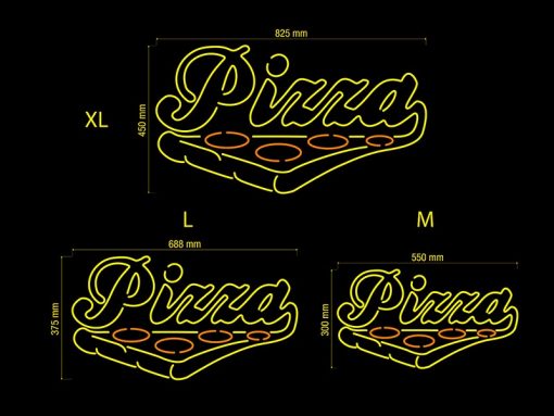Neon Led Pizza Medidas