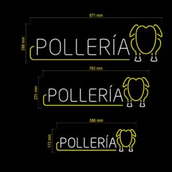 Neon Led Pollería Medidas