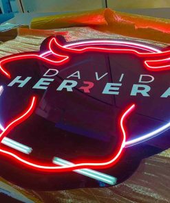 Neon personalizado carniceria David Herrera