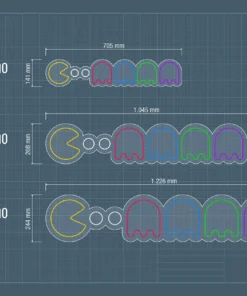 Neon Led Pacman Medidas