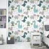 papel pintado adhesivo dinosaurios habitación