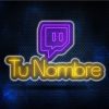 Neon Twitch con Nombre Personalizado