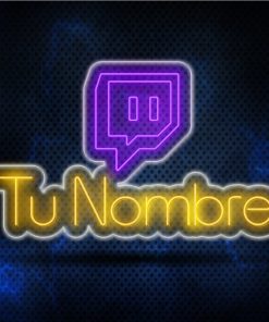 Neon Twitch con Nombre Personalizado