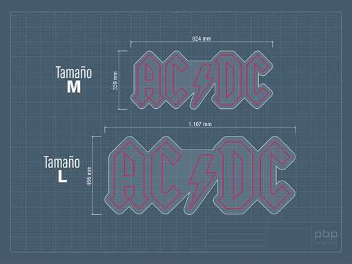 Neon Led AC/DC Medidas