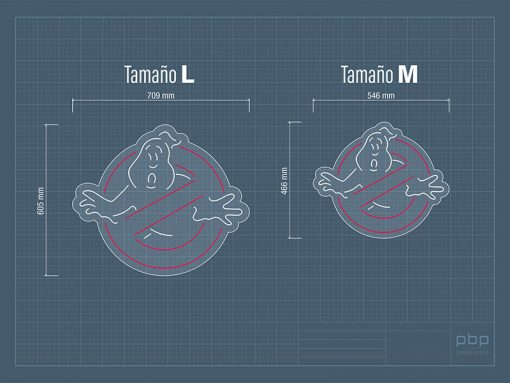 Neon Led Cazafantasmas Medidas