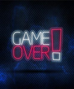 Neon Led Game Over