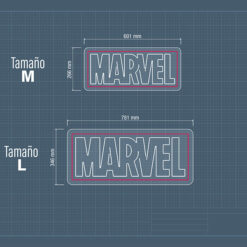 Neon Led Marvel Medidas