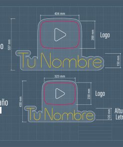 Neon Led Youtube Medidas