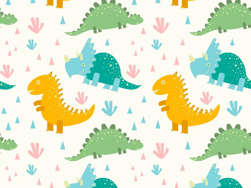 Papel Pintado dinosaurios de colores | Tienda Rotulación PBP