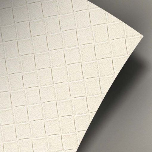 Vinilo Revestimiento Autoadhesivo efecto Piel lyx® Deco Rhombus Leather White