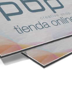 Dibond aluminio cepillad impresion sobre rígido con tintas a todo color uv