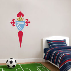 Montaje de habitación juvenil con Vinilo Decorativo Auto Adhesivo de Futbol Escudo del Real Club Celta de Vigo