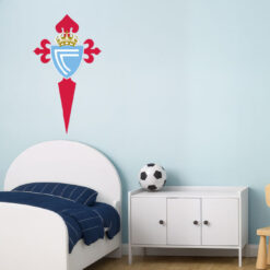 Montaje de habitación infantil con Vinilo Decorativo Auto Adhesivo de Futbol Escudo del Real Club Celta de Vigo