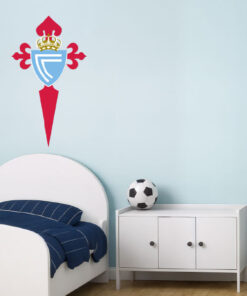 Montaje de habitación infantil con Vinilo Decorativo Auto Adhesivo de Futbol Escudo del Real Club Celta de Vigo