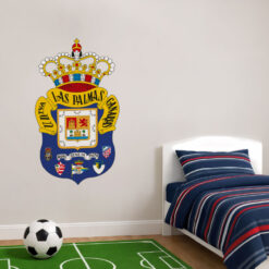 Montaje de habitación juvenil con Vinilo Decorativo Auto Adhesivo de Futbol Escudo de la Unión Deportiva Las Palmas