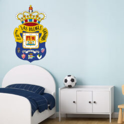 Montaje de habitación infantil con Vinilo Decorativo Auto Adhesivo de Futbol Escudo de la Unión Deportiva Las Palmas