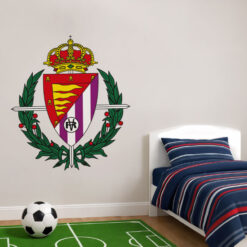 Montaje de habitación juvenil con Vinilo Decorativo Auto Adhesivo de Futbol Escudo del Real Valladolid Club de Fútbol