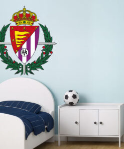 Montaje de habitación infantil con Vinilo Decorativo Auto Adhesivo de Futbol Escudo del Real Valladolid Club de Fútbol