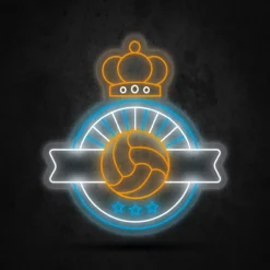 Neon LED de Escudo de Fútbol Personalizado.