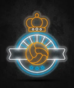 Neon LED de Escudo de Fútbol Personalizado.