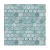 Cenefa Decorativa Vinilo Motivo Escamas Azul Verdosas