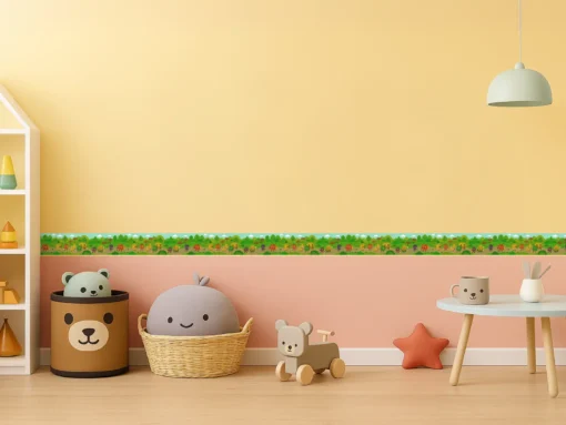 Cenefa Decorativa Infantil Vinilo Frutas Peregrinas habitacion