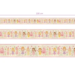 Cenefa Decorativa Infantil Vinilo Hadas y Princesas medidas