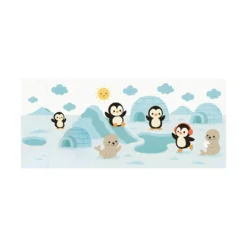 Cenefa Decorativa Infantil Vinilo Pingüinos