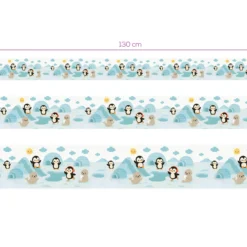 Cenefa Decorativa Infantil Vinilo Pingüinos medidas