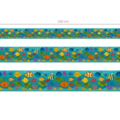 Cenefa Decorativa Infantil Vinilo Pececitos medidas