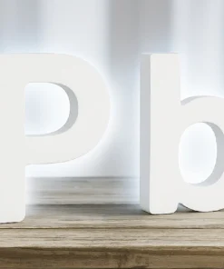 Letras Corpóreas en PVC Blanco Retroiluminado, con luz LED por detras