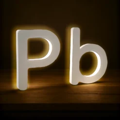 Letras Corpóreas en PVC Retroiluminado, con luz LED por detras