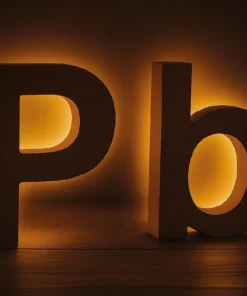 Letras Corpóreas en Madera DM Retroiluminado, con luz LED por detras