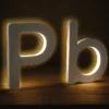 Letras Corpóreas en PVC Retroiluminado, con luz LED por detras